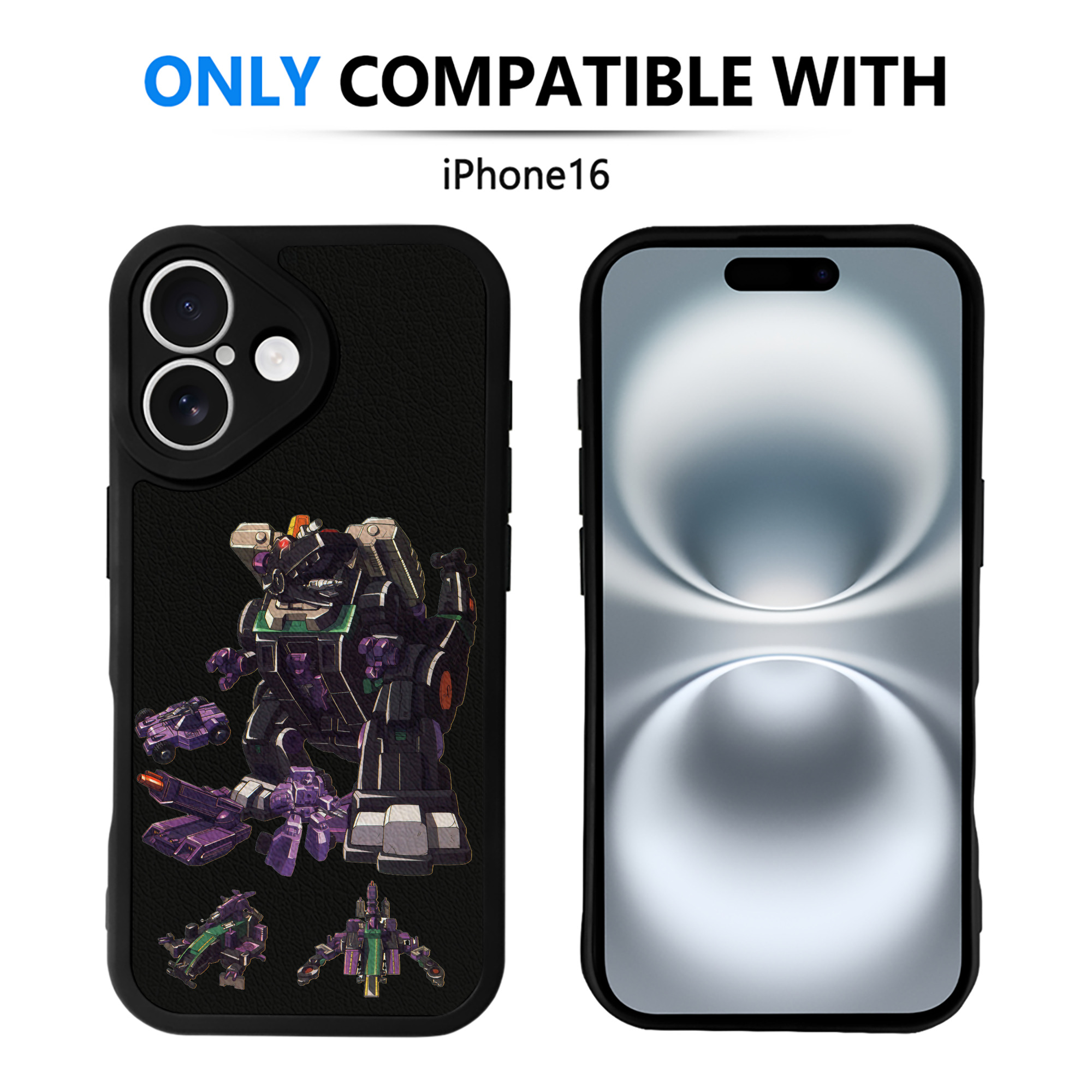 （画像用）  【iPhone 16シリーズ対応】シリコンスマホケース（レザー調） 材質：シリコン